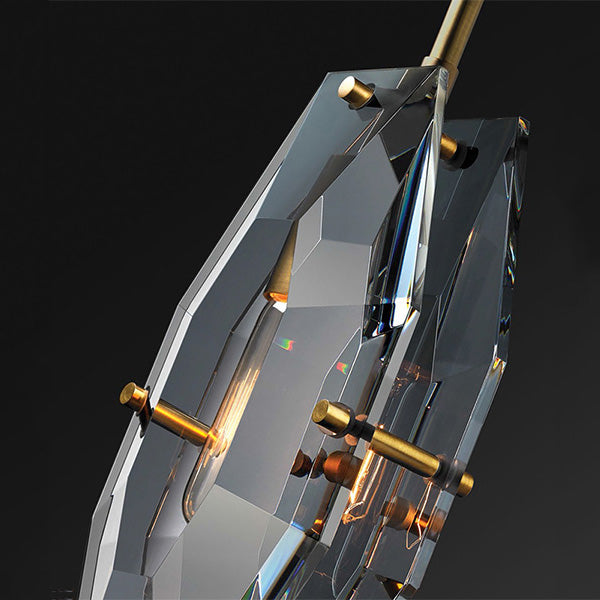 Simple Faceted Crystal Pendant Lighting