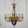 40X51 Inch 15 Lights Baroque Style Cast Copper Angles Antique French Empire Brass Chandelier-铜灯-Jecanoli