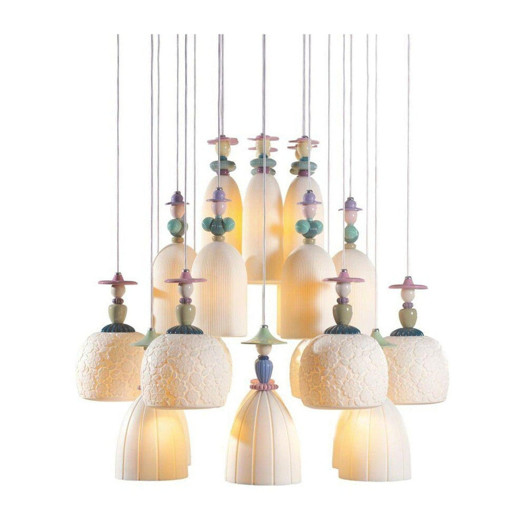 Mademoiselle 24 Lights Strolling Through Blossoms Chandelier