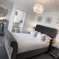 2023 New Crystal Chandelier with Chrome Iron Frame
