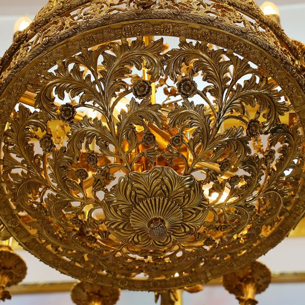 47X43 Inch Baroque Style Antique French Palace Copper Chandelier-大吊灯-Jecanoli