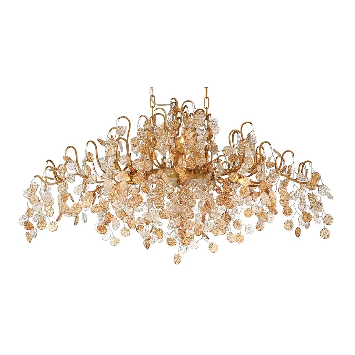 Campo Linear Chandelier 10 Light 45"W-Jecanoli