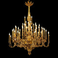 69X89 Inch 57 Lights Oversized Baroque Style Antique Copper Chandelier-大吊灯-Jecanoli
