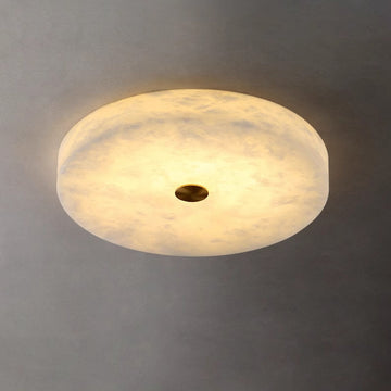 16/20/24 Inch Round Small Modern Flush Mounted Alabaster Lighting-现代灯-Jecanoli