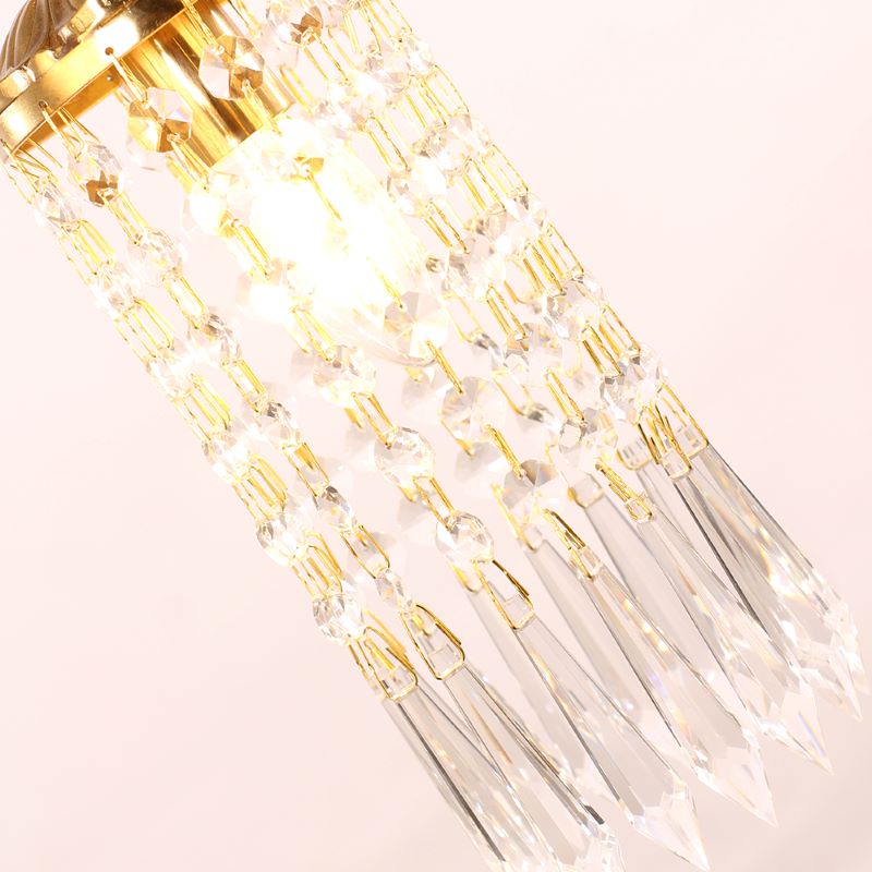 Mini Cast Copper Angel Crystal Pendant Light-铜灯-Jecanoli