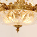 31X27 Inch 9 Lights Retro Style French Empire Chandelier Brass Chandelier for Study Room-铜灯-Jecanoli