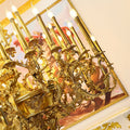 69X89 Inch 57 Lights Oversized Baroque Style Antique Copper Chandelier-大吊灯-Jecanoli