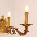 31X27 Inch 9 Lights Retro Style French Empire Chandelier Brass Chandelier for Study Room-铜灯-Jecanoli
