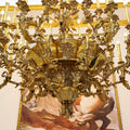 69X89 Inch 57 Lights Oversized Baroque Style Antique Copper Chandelier-大吊灯-Jecanoli
