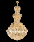 Large gold chandelier foyer lighting 71
