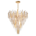 Majestic Gold Leaf 21-Light Chandelier - 33 Inch Wide LED