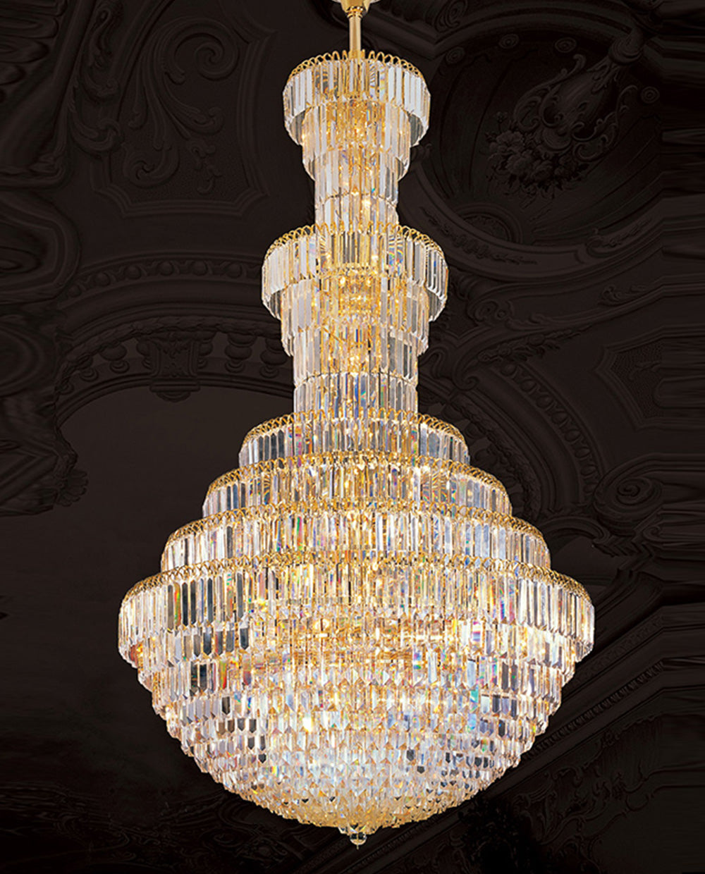 Huge chandelier long foyer chandelier 47"W 79"H-大吊灯-Jecanoli