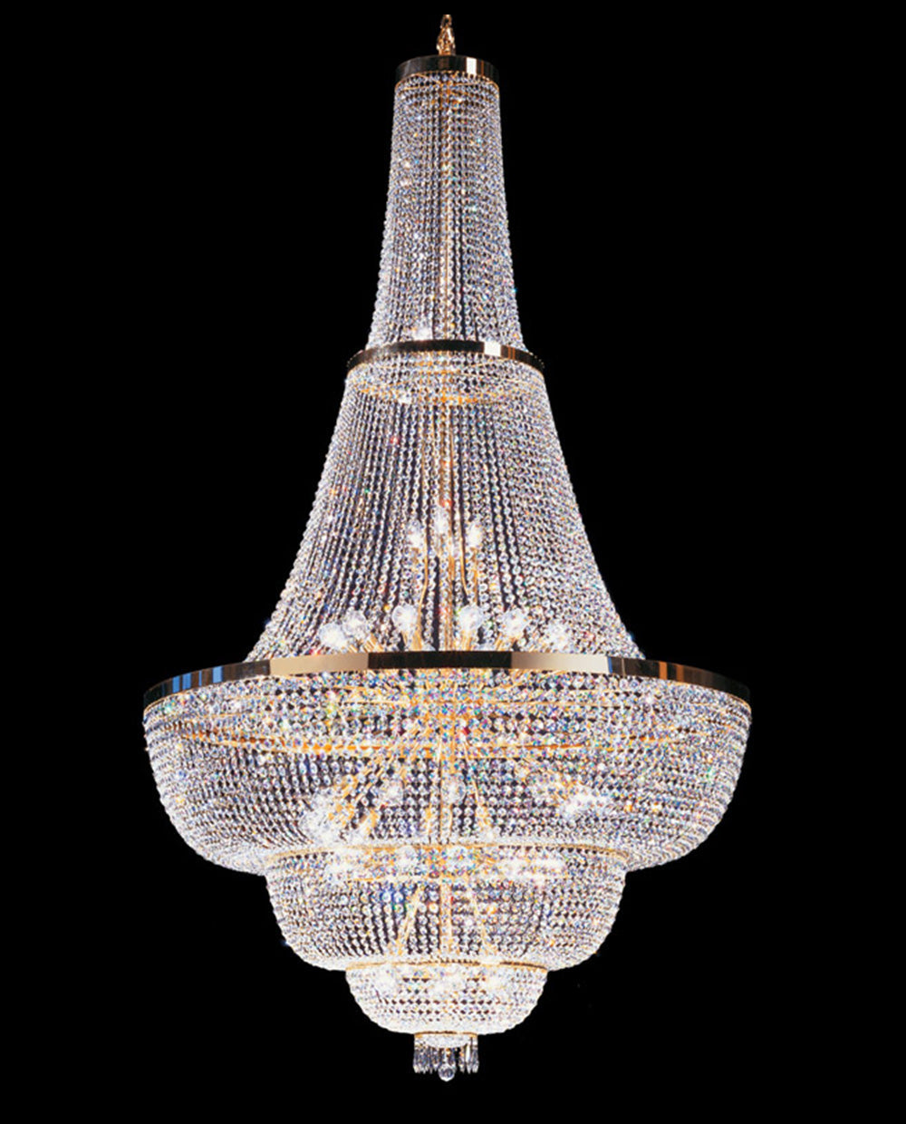 Modern crystal chandelier foyer lighting 59"W 94"H-大吊灯-Jecanoli