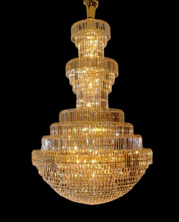 Traditional Large Empire Crystal Chandelier 59"W 98"H-大吊灯-Jecanoli