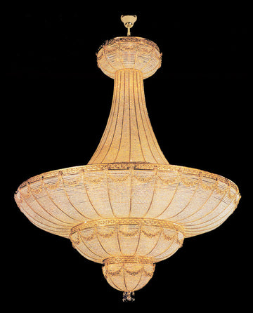 Luxury Big Gold Crystal Chandelier for Dome 79"W 98" H-大吊灯-Jecanoli