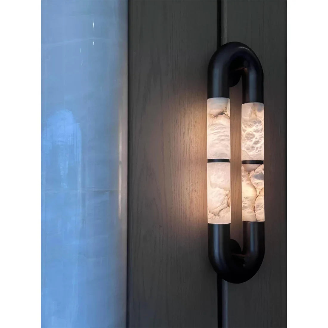 Alabaster Tube Wall Sconce-Wall Sconces-Jecanoli