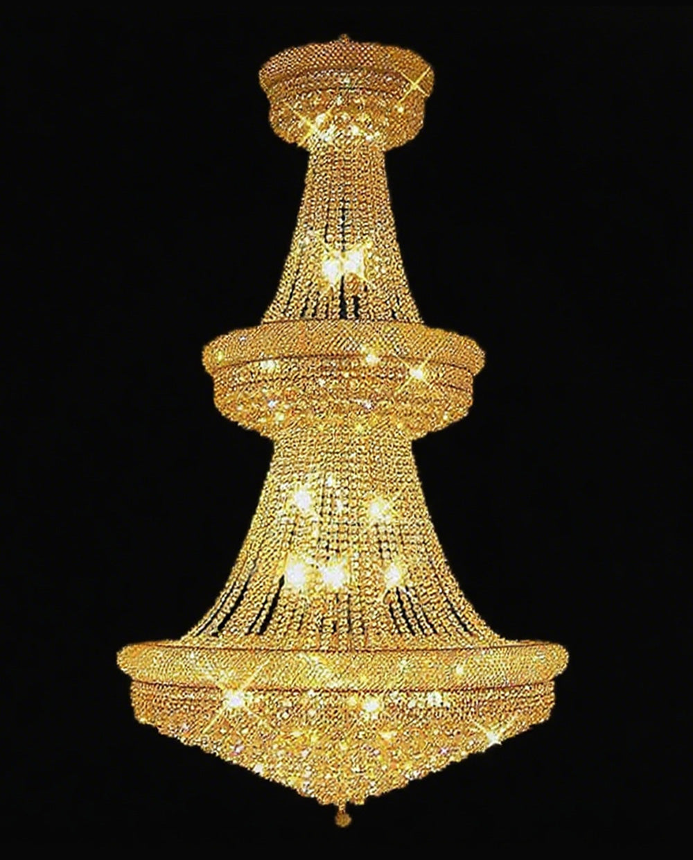 European classic crystal chandeliers for the hotel lobby 47"W 79"H-大吊灯-Jecanoli