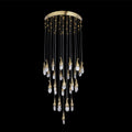 22X47 Inch 32 Rock Crystal Short-eggplants Pendant Modern LED Chandelier