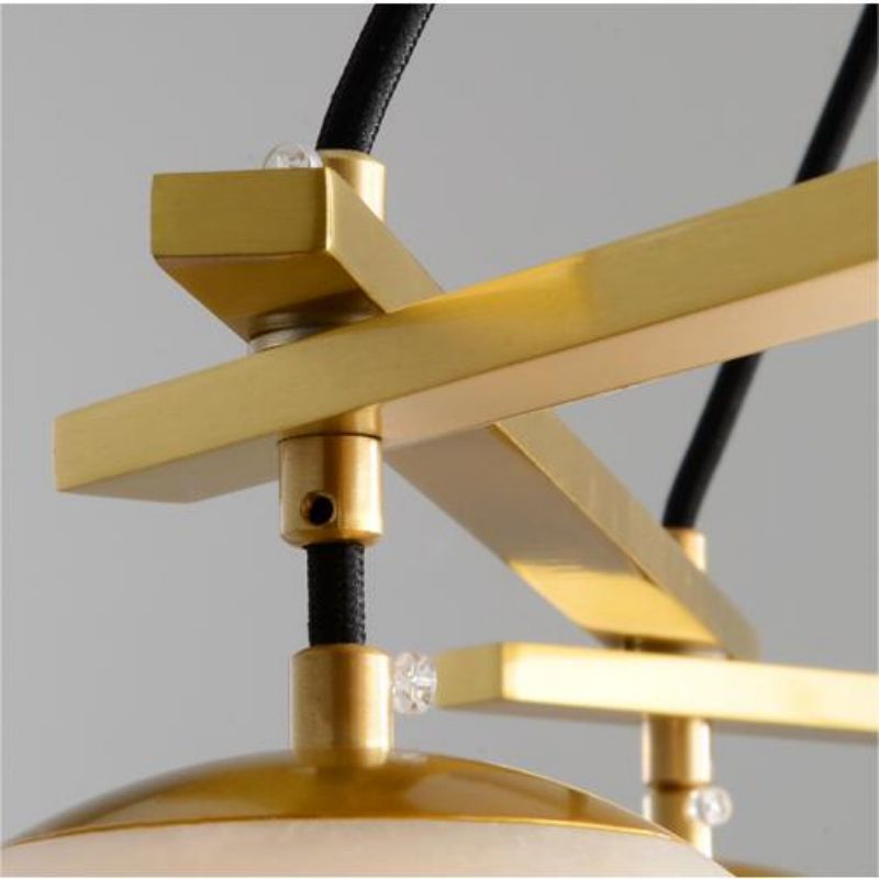 Alabaster Modern Round Ball Chandelier-chandeliers for dining room,chandeliers for stairways,chandeliers for foyer,chandeliers for bedrooms,chandeliers for kitchen,chandeliers for living room-Jecanoli