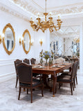 33X20 Inch 8 Lights Baroque Style European Antique Copper Chandelier-铜灯-Jecanoli