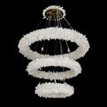 (24+36+48) Inch 3 Tiers Modern Geode Quartz Crystal LED Ring Chandelier-现代灯-Jecanoli