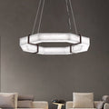 Celyn Retro Alabaster Living Room Chandelier, Round Lamp Lighting