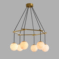 Alabaster Modern Round Ball Chandelier-chandeliers for dining room,chandeliers for stairways,chandeliers for foyer,chandeliers for bedrooms,chandeliers for kitchen,chandeliers for living room-Jecanoli