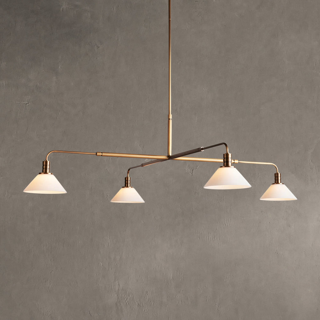 Theron Glass Round Chandelier 30'' 52''