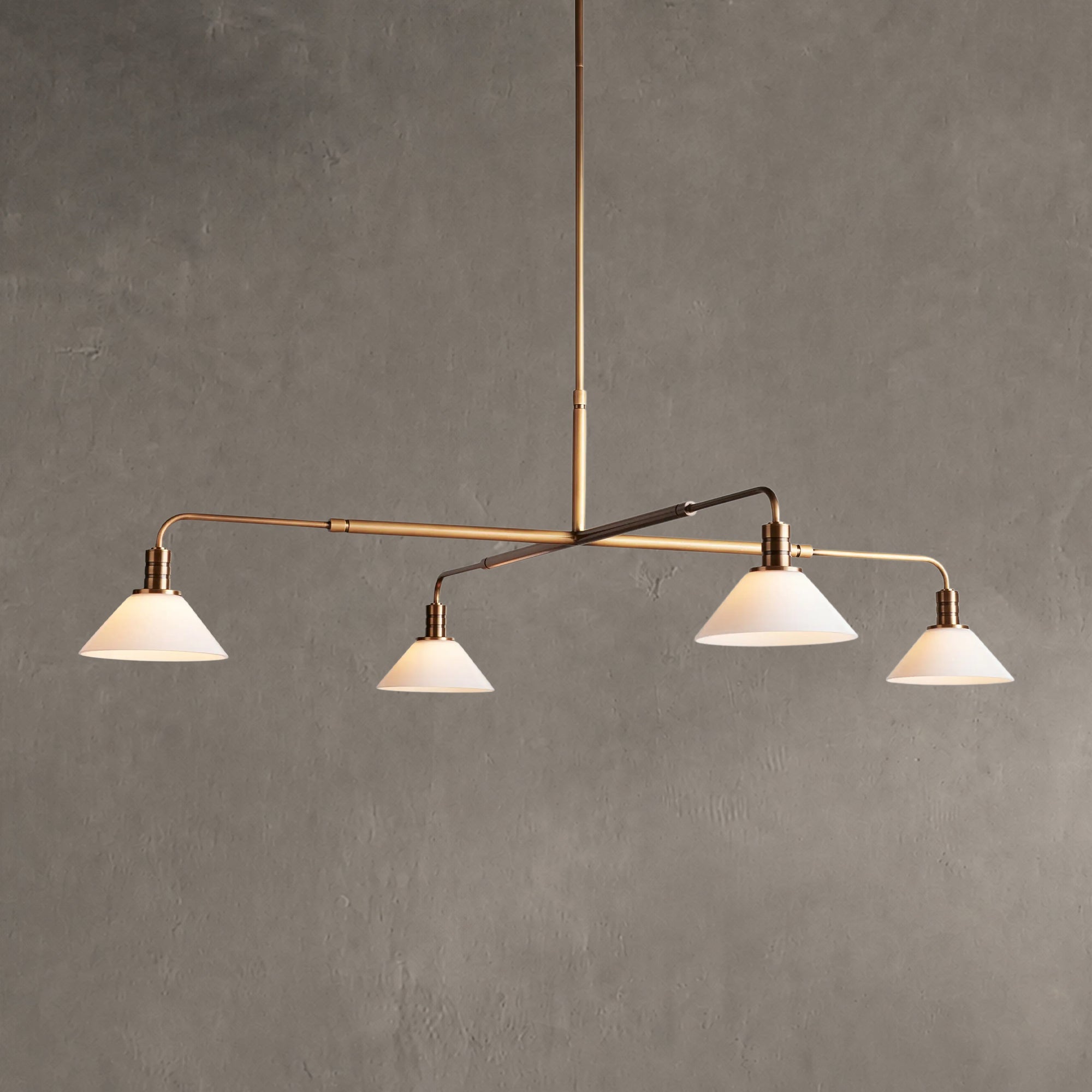 Theron Glass Round Chandelier 30'' 52''