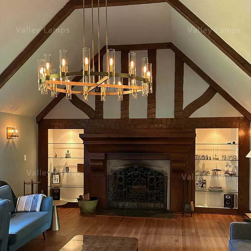 Ravion Glass Round Chandelier