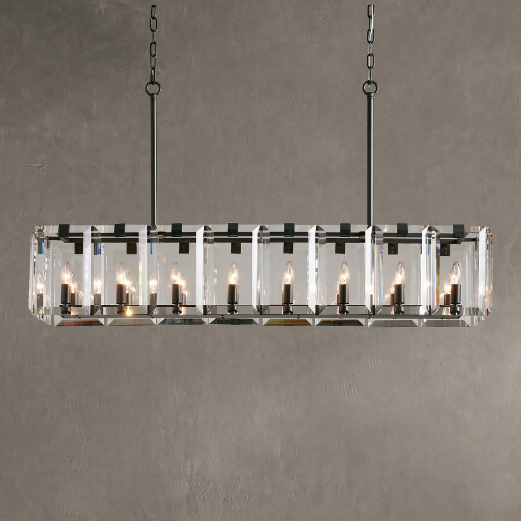 Amaya Rectangular Chandelier 12/16 Light