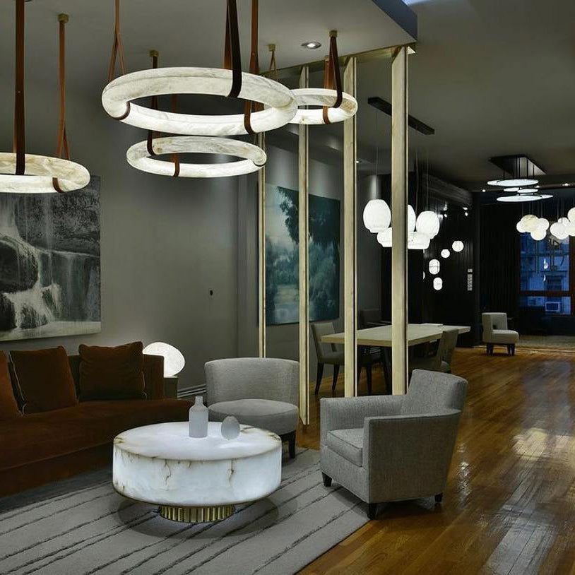 Annie Alabaster Chandelier