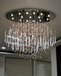 59'' Oval Chandelier for Dining Room Big Modern Glass Bubble Chandelier-大吊灯-Jecanoli