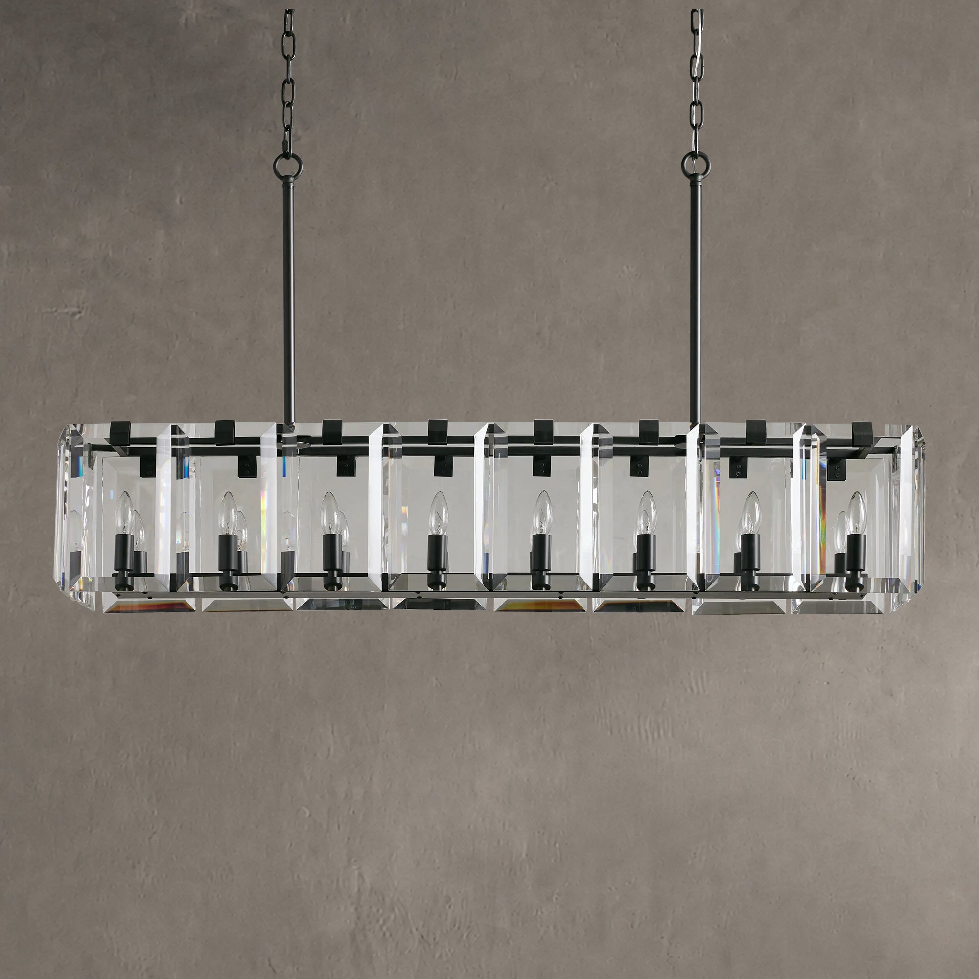 Amaya Rectangular Chandelier 12/16 Light
