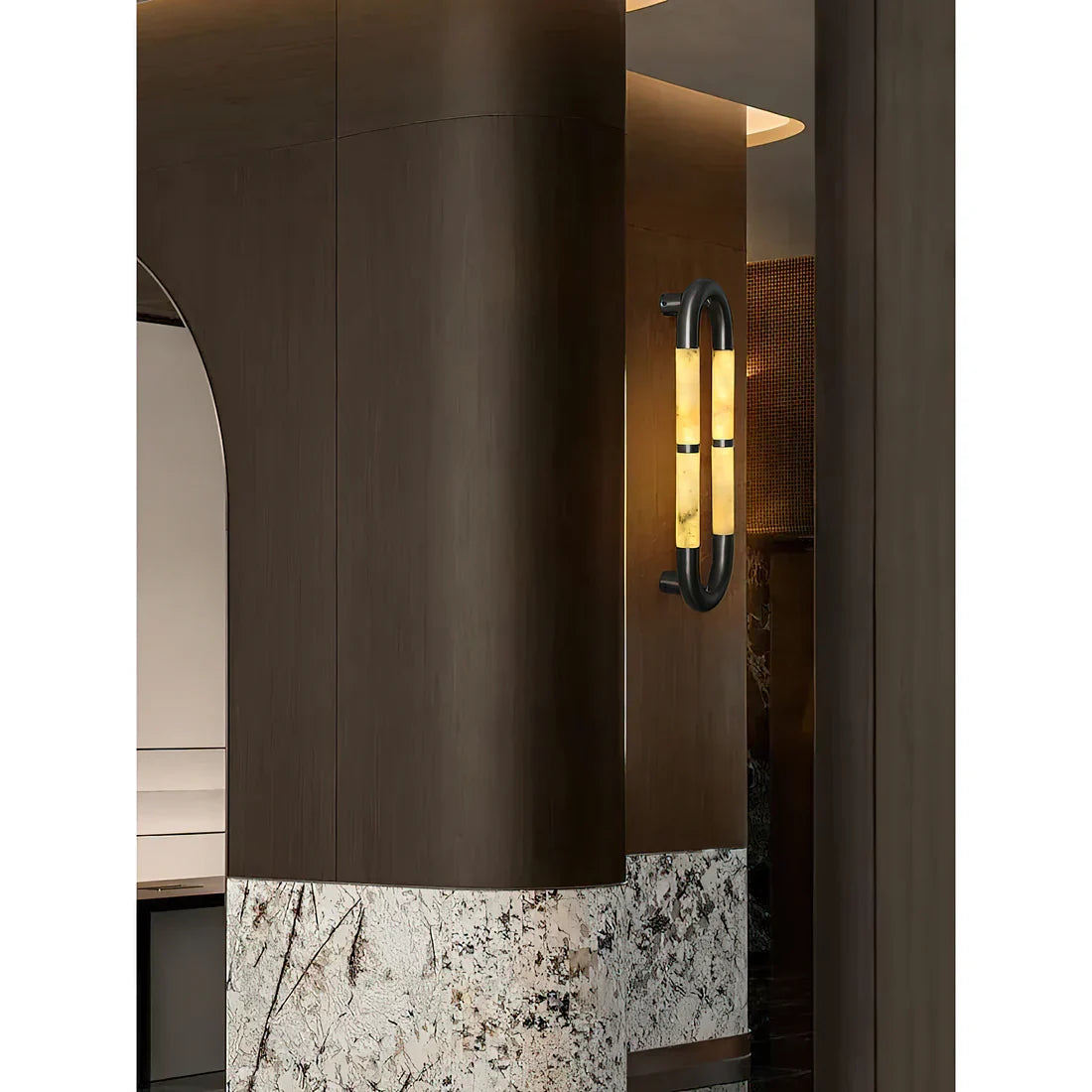 Alabaster Tube Wall Sconce-Wall Sconces-Jecanoli