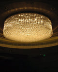 60 Inch Round Big Modern Flush Mounted Chandelier Light for Low Ceiling Rooms-大吊灯-Jecanoli