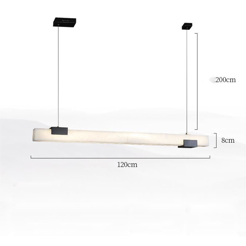 Alabaster Square Pillar Dining Chandelier-Pendant for living room,Pendant for kitchen,Pendant for bathrooms,Pendant for bedrooms,Pendant for foyer,Pendant for stairways,Pendant for dining room-Jecanoli