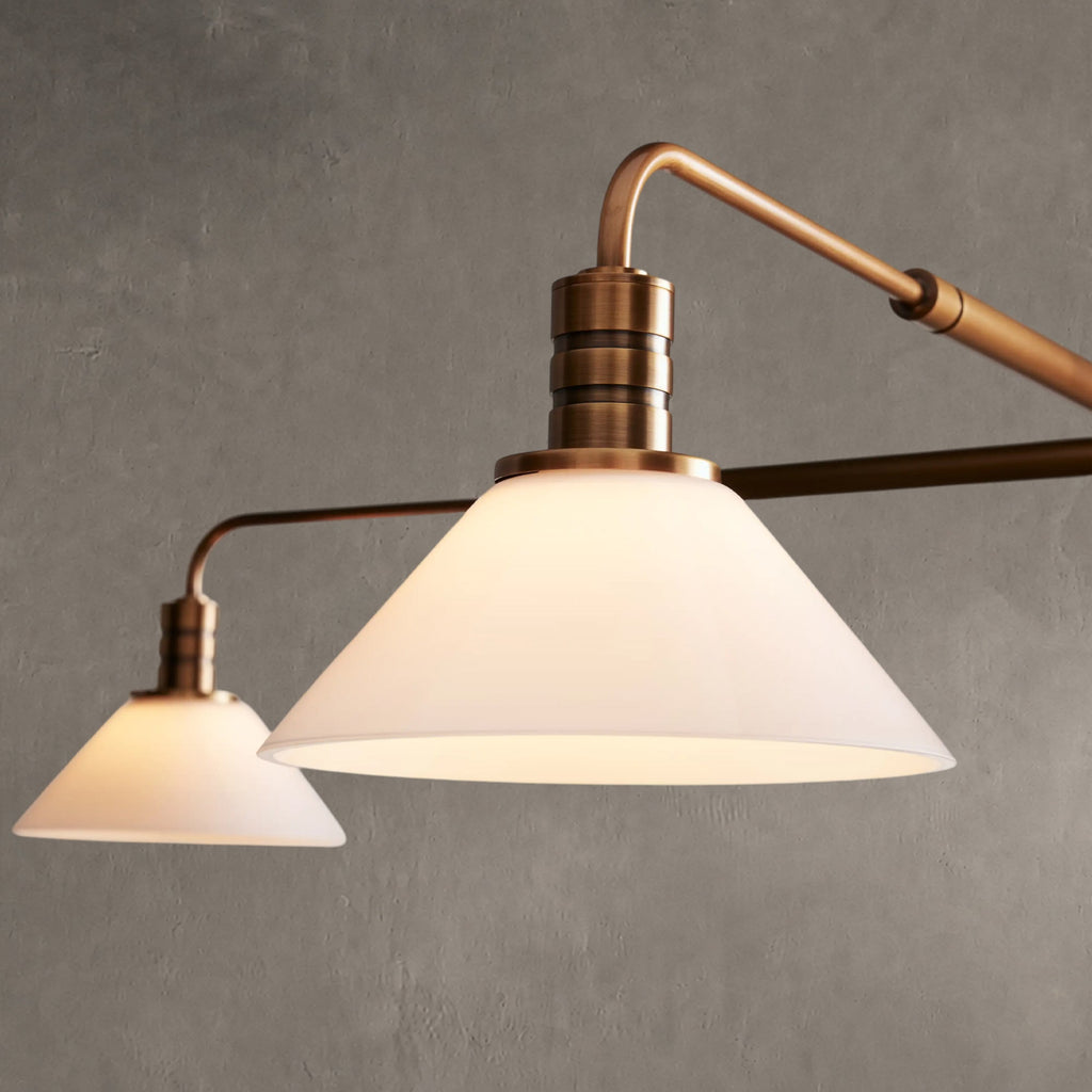 Theron Glass Round Chandelier 30'' 52''