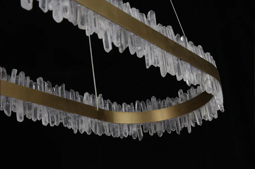 47 Inch Linear Chandelier Modern Quartz Crystal Chandelier for Dining Room-现代灯-Jecanoli