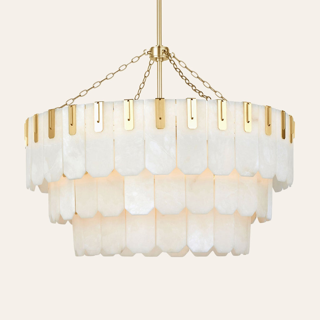 Nadia Alabaster Chandelier 30" 41"
