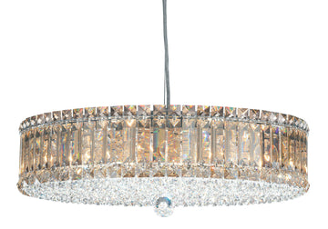 Plaza 15 Light Pendant Polished Stainless Steel-Jecanoli