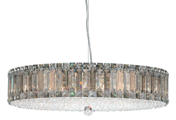 Plaza 21 Light Pendant Polished Stainless Steel-Jecanoli