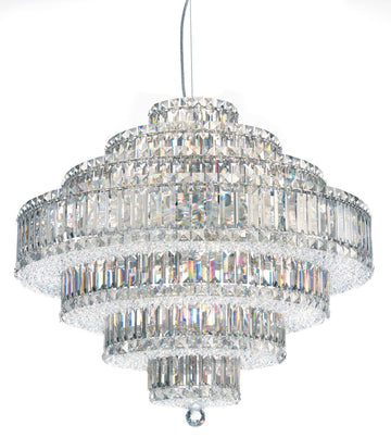 Plaza 31 Light Pendant Polished Stainless Steel-Jecanoli