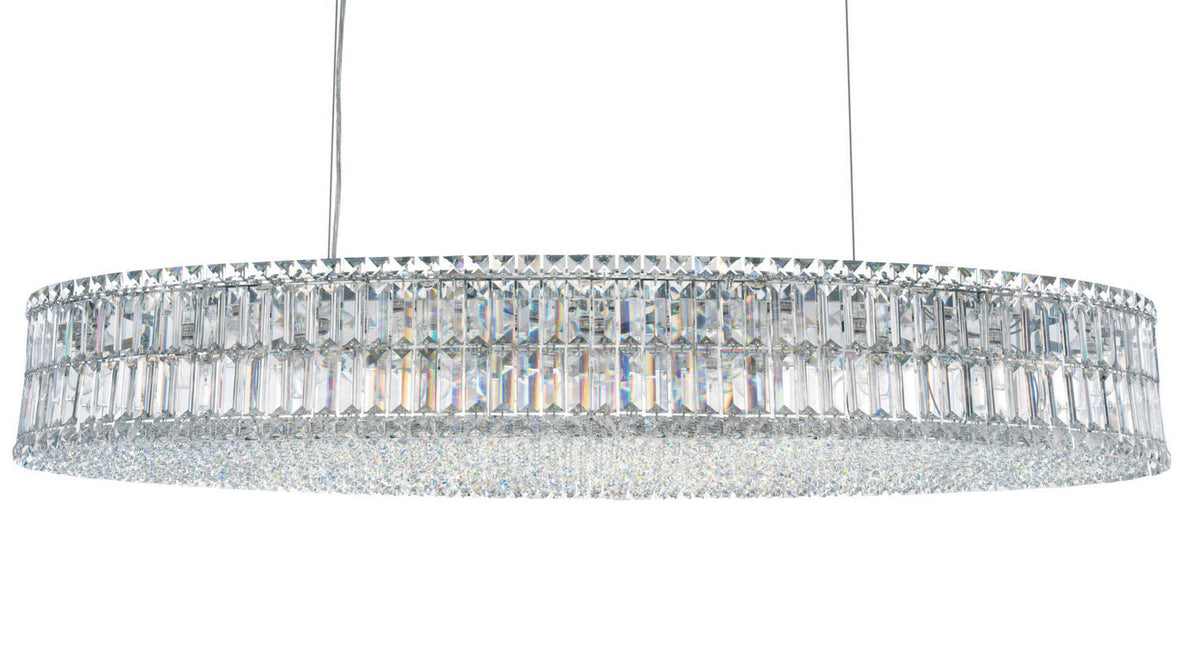 Plaza 24 Light Pendant Polished Stainless Steel-Jecanoli