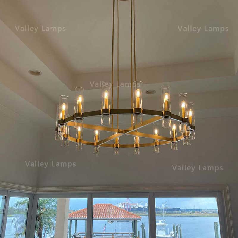 Ravion Glass Round Chandelier
