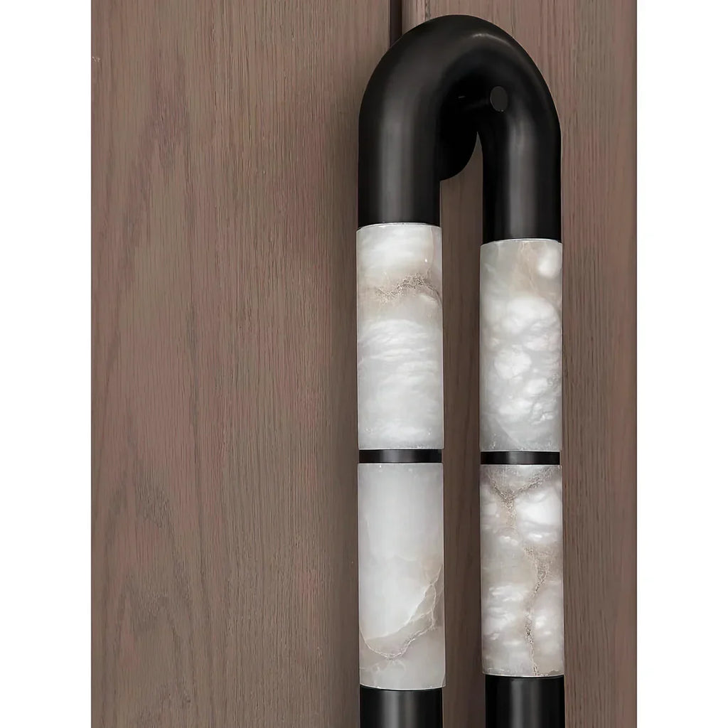 Alabaster Tube Wall Sconce