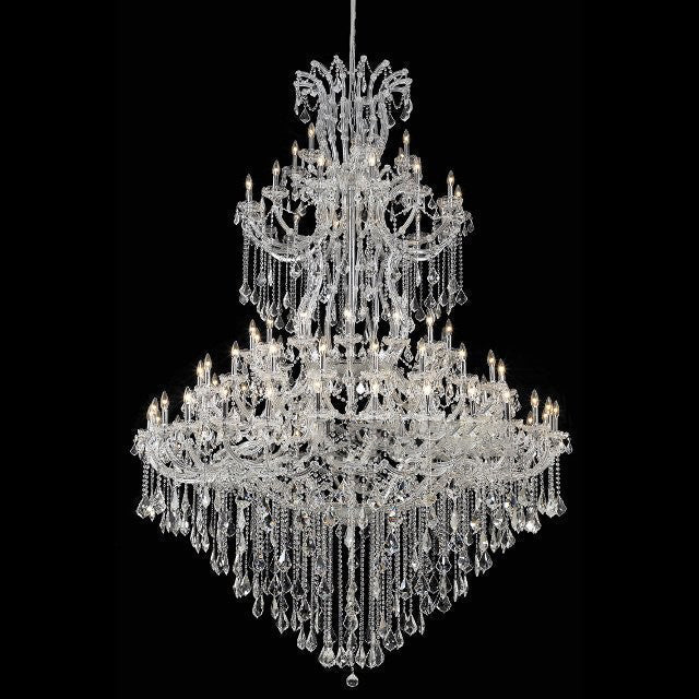 72X96 Inch Extra High Ceiling Chandelier Elegant Large Foyer Crystal Chandelier-大吊灯-Jecanoli