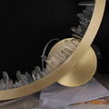 16'' Round Modern Wall Lamp Quartz Crystal Wall Sconce-壁灯-Jecanoli