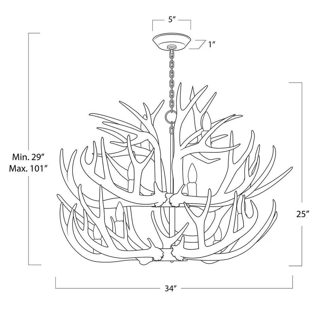 Nautine Antler Chandelier