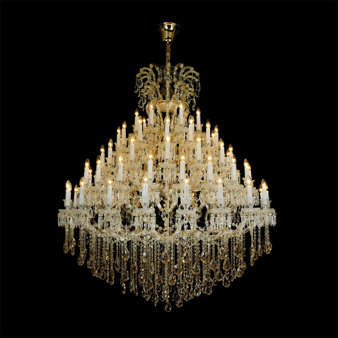 66 Lights Big Maria Theresa Chandelier 60X71 Inch Large Foyer Chandelier-大吊灯-Jecanoli